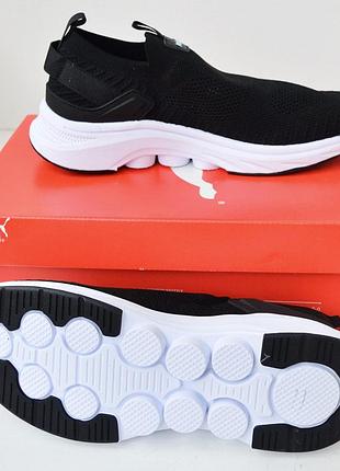 Puma black white мокасини 3