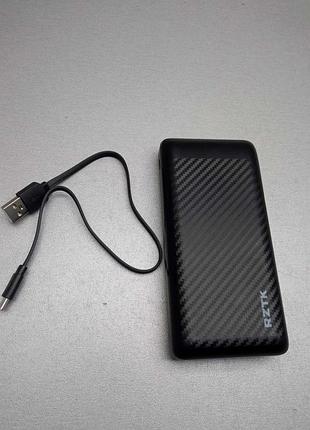 Універсальний зовнішній акумулятор повербанк б/у rztk 20000 mah usb-c 20 w pb20rz