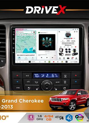 Штатна магнітола для dodge durango 2011-2013 drivex s3 qled 10" android 8-ядерний 1.6ггц 4x64гб sim-картка 3g/4g 7388 4x45w asp