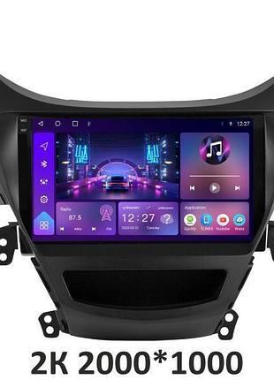 Штатная магнитола для hyundai elantra 2010-2013 soundbox s-8992 с carplay и 4g модемом s4 2k-8992+360