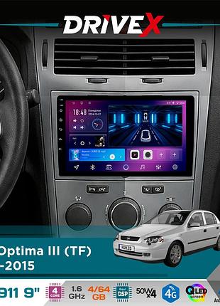 Штатна магнітола для opel astra (h) 2004-2010 drivex se-911 4+64гб qled 9" android 4-ядерний 4x50w(tda7851) dsp бездротовий