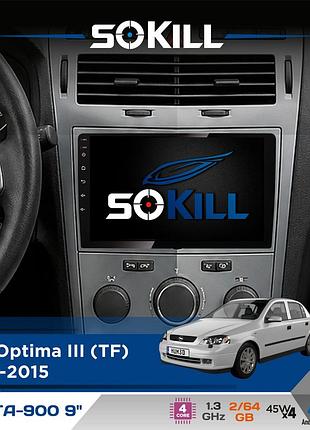 Штатна магнітола для opel astra (h) 2004-2010 sokill delta-900 9" android 4-ядерний 2+64гб 4x45w бездротовий carplay та