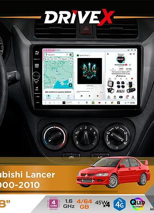 Штатная магнитола для mitsubishi lancer ix 2000-2010 drivex s3 qled 8" с физическими кнопками android 8-ядерный 1.6ггц 4x64гб