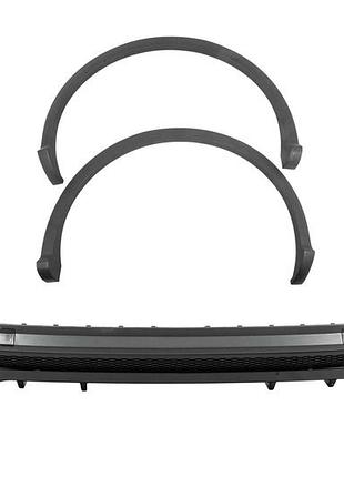Задний диффузор в стиле sq5 (2017-2020, с насадками и расширителями арок) для ауди q5
