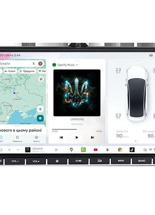 Штатная магнитола для volkswagen multivan 2009-2019 s4 qled vw 9" qled android 8-ядерный 1.6ггц 4x64гб sim-карта 3g/4g tda7851