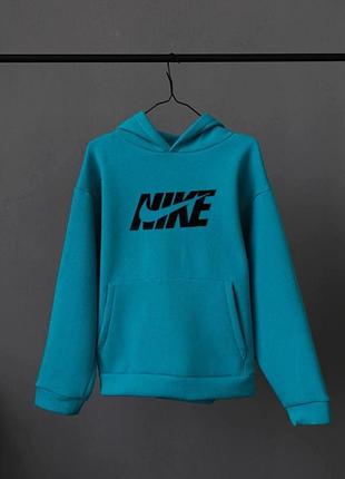 Худи nike blue оверсайз