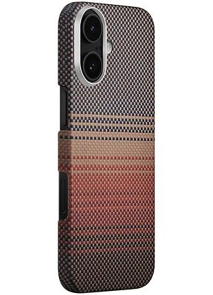 Чехол pc carbon protection slim with magsafe для apple iphone 17 (6.3") red