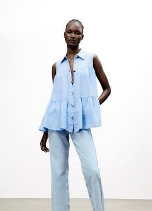 Блуза zara ярусна