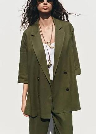 Жакет з льоном  zara