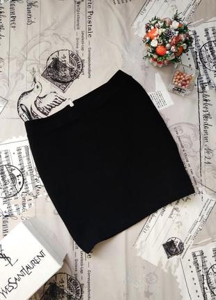 Vero moda базовая теплая мини юбка m-l черная бандажная короткая, 79 грн2 фото