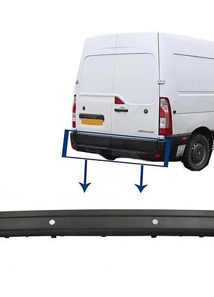 Задний бампер рено мастер 3 - renault master 3 2010- (с отверстиями для датчиков парковки)