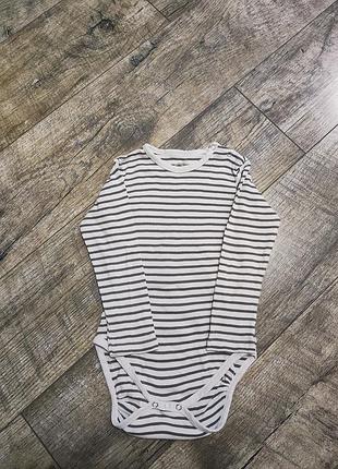 Боді, бодік з довгим рукавом, bio cotton, р. 98-104, 3-4 роки, довжина 51см