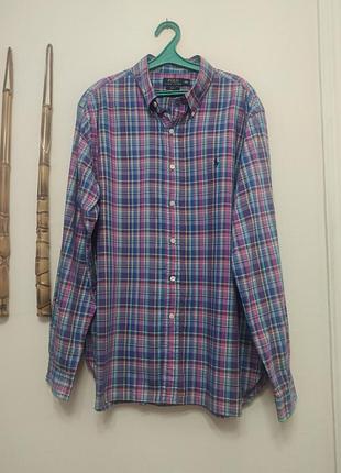 Мужская рубашка ralph lauren,новая,без магазинной бирки