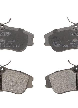 Передние дисковые тормозные колодки peugeot partner, 206 citroen berlingo, jumpy 1995-