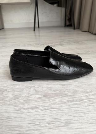 Лаковані сліпери zara, 38 розмір