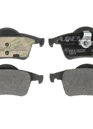 Задние дисковые тормозные колодки volvo s60, s80, v70, xc70 1995-2010 abe