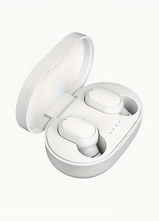 Беспроводные bluetooth наушники tws с зарядным кейсом белый