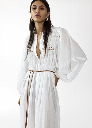 Сукня-туніка оверсайз із паском h&m