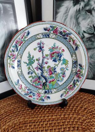 Антикварна тарілка  indian tree (індійське дерево),  мануфактура s. hancock & sons.