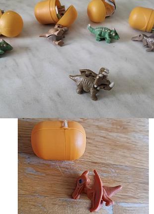 Колекційна фігурка,фігурки з kinder surprise, кіндер сюрприз natoons dinosaur, динозаври