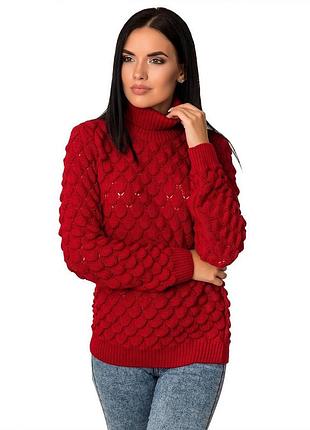 Джемпер женский с узором, размер от 42 до 46