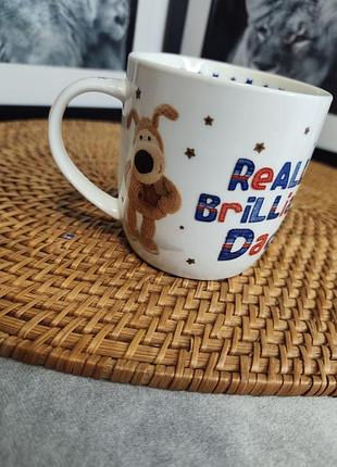 Английская фирменная чашка boofle "real brilliant dad" (большая британия)