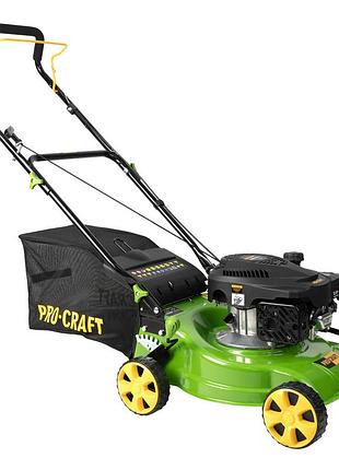 Бензиновая газонокосилка procraft plm410 1600 вт, ширина скашивания 41 см, травосборник 40 л