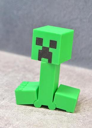 Фигурка крипер майнкрафт 3d-печать, игрушка minecraft, цвет и размер под заказ