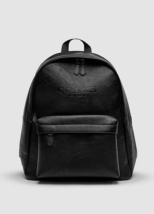 🦁 coach backpack black smooth skin