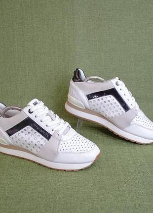 Michael michael kors billie trainer женские кожаные кроссовки оригинал! размер 36-37 23,5 см