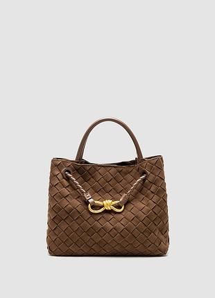 💎 bottega veneta small andiamo suede amber