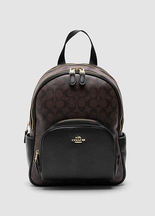 💎 coach large court backpack in brown/black(інша підкладка та замок всередині)