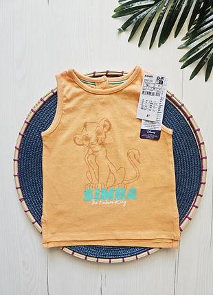 Майка для мальчика 80см, kiabi, 12-18месяц, стильные майки/футболки для мальчика, хлопок