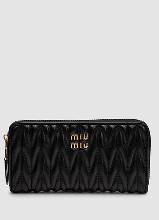 💵 miu miu large matelassé nappa leather black (інший надпис)