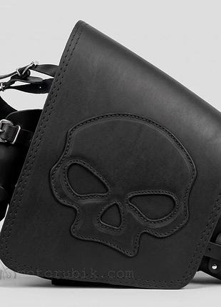 Шкіряна мотосумка skull h-d