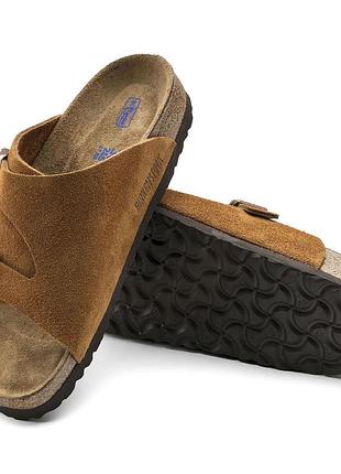 Ортопедичні замшеві шльопанці  birkenstock zurich soft-footbed suede leather
