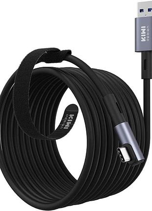 Високошвидкісний кабель usb-type c для vr (meta quest 3s/3/2/1/pro та pico 4) kiwi design link 5м