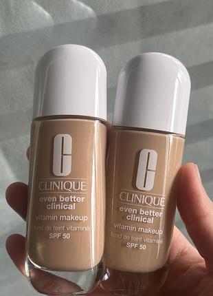 Тональна основа clinique even better clinical vitamin makeup з високим рівнем захисту spf 50.