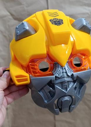 Бу идеал. детская маска трансформер бамблби (bumblebee)