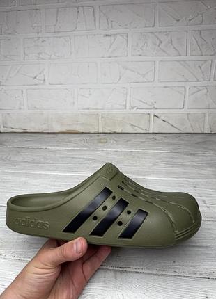 Мужские хаки цвета сабо шлепки adidas adilette clogs