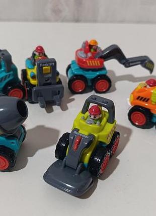 Бу набор машинок hola toys (huile toys) строительная техника 6 шт. в идеале