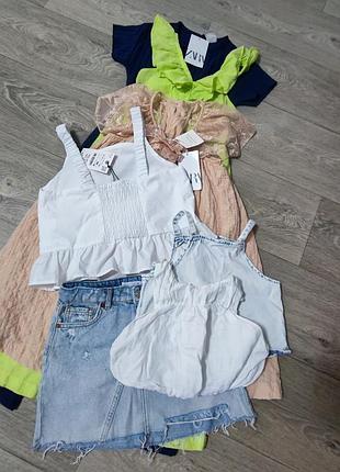 Zara одним лотом одежда для девочки на 9 лет 134р.