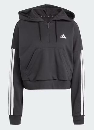 Женская толстовка — худи adidas essentials 3-stripes french terry