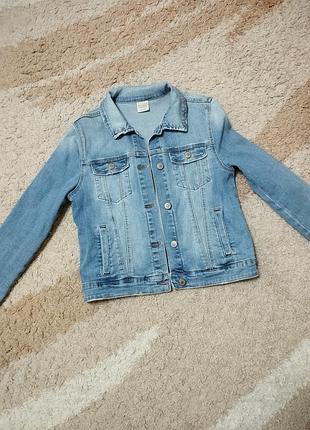 Джинсовая куртка на девочку, размер 152, 146, 140 zara