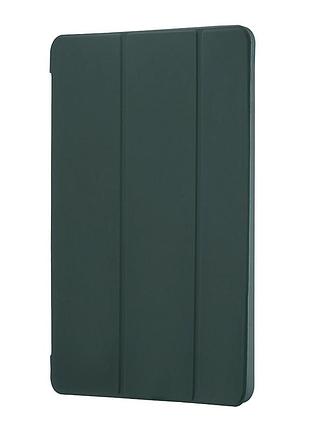 Чехол-книжка smart case силиконовый для ipad pro 12.9 2018 2020 2021 2022 ipad air 13 2024 2025 2026 зеленый clear dark green