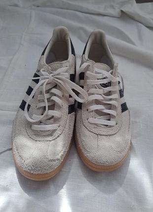 Распаровка! кроссовки adidas handball spezial (aluminum / core black) - правый 38, левый 36