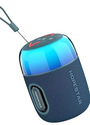 Портативна bluetooth-колонка hopestar з картою пам'яті та 3.5-мм роз'ємом синя sc-02