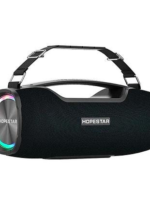 Портативна bluetooth колонка 55 вт 400х154х185мм ipx6 hopestar a6x black для музики та відпочинку