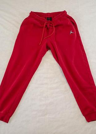 Nike air jordan brooklyn essential fleece pants флисовые спортивные штаны оригинал! размер m
