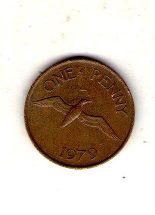 Гернси 1 пенни, 1979 год бронза, 3.56g, ø 20.32mm no3641